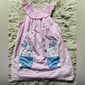 Adorable Bunny dress by Mud Pie size 5T perfect for spring.